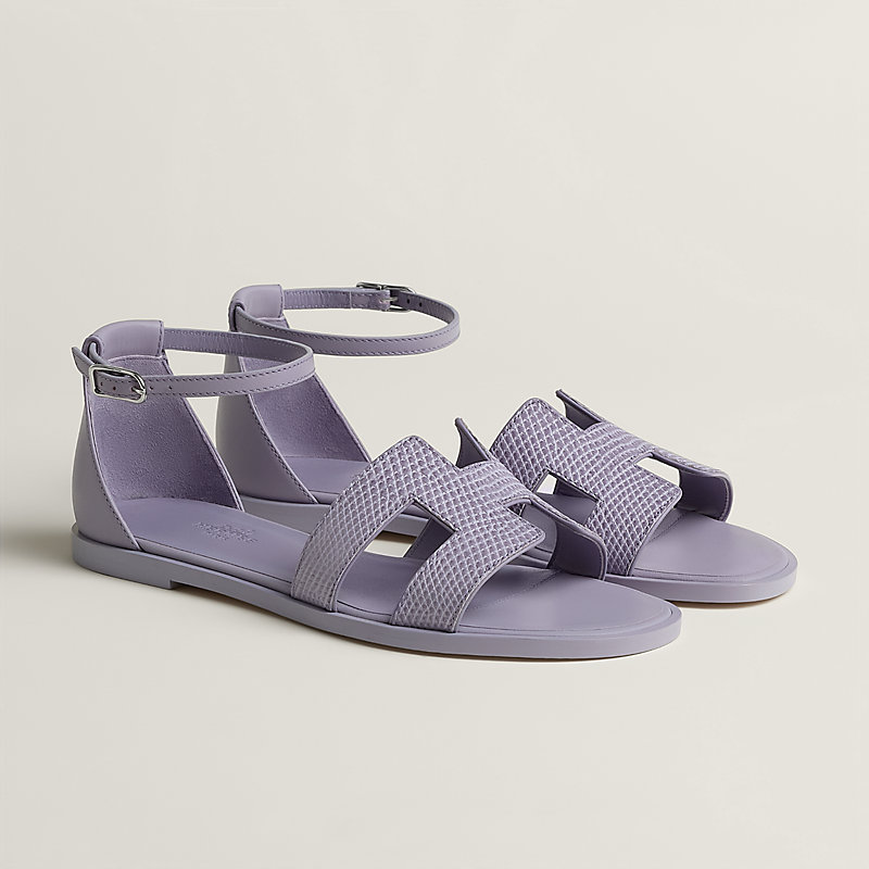 HERMES サスペンダー Santorini sandal - Purple | Hermès USA